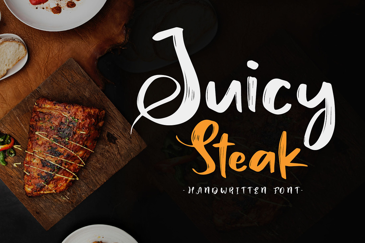 Juicy Steak - Handwritten Font Free Download