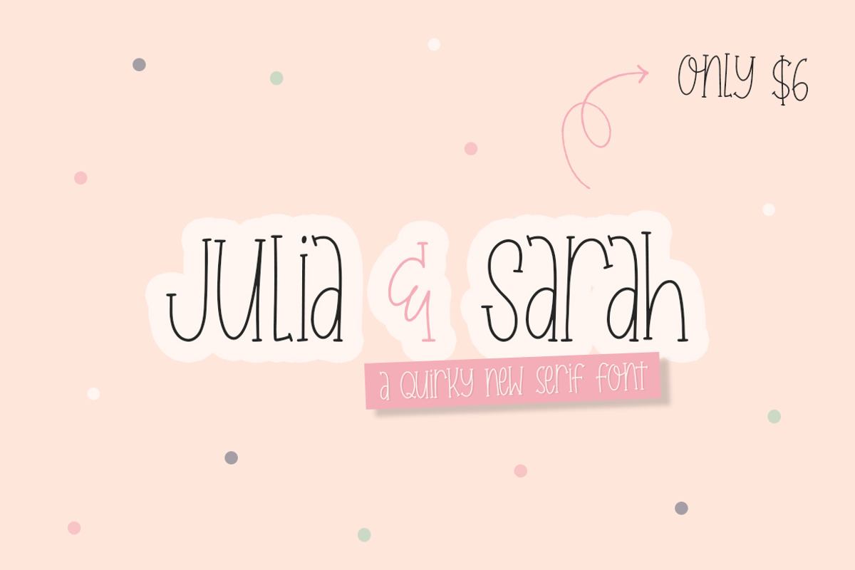 Julia & Sarah Font Free Download Free Download