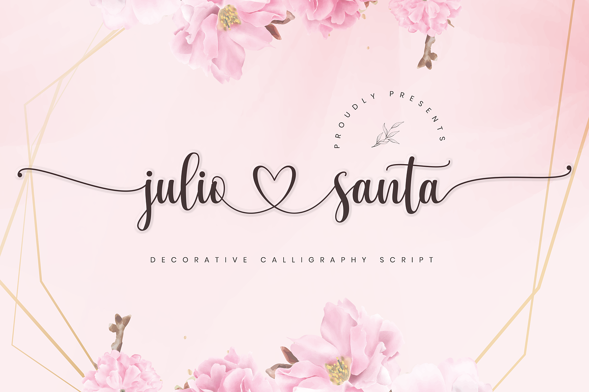 Julio Santa - Romantic Script Font Free Download Free Download