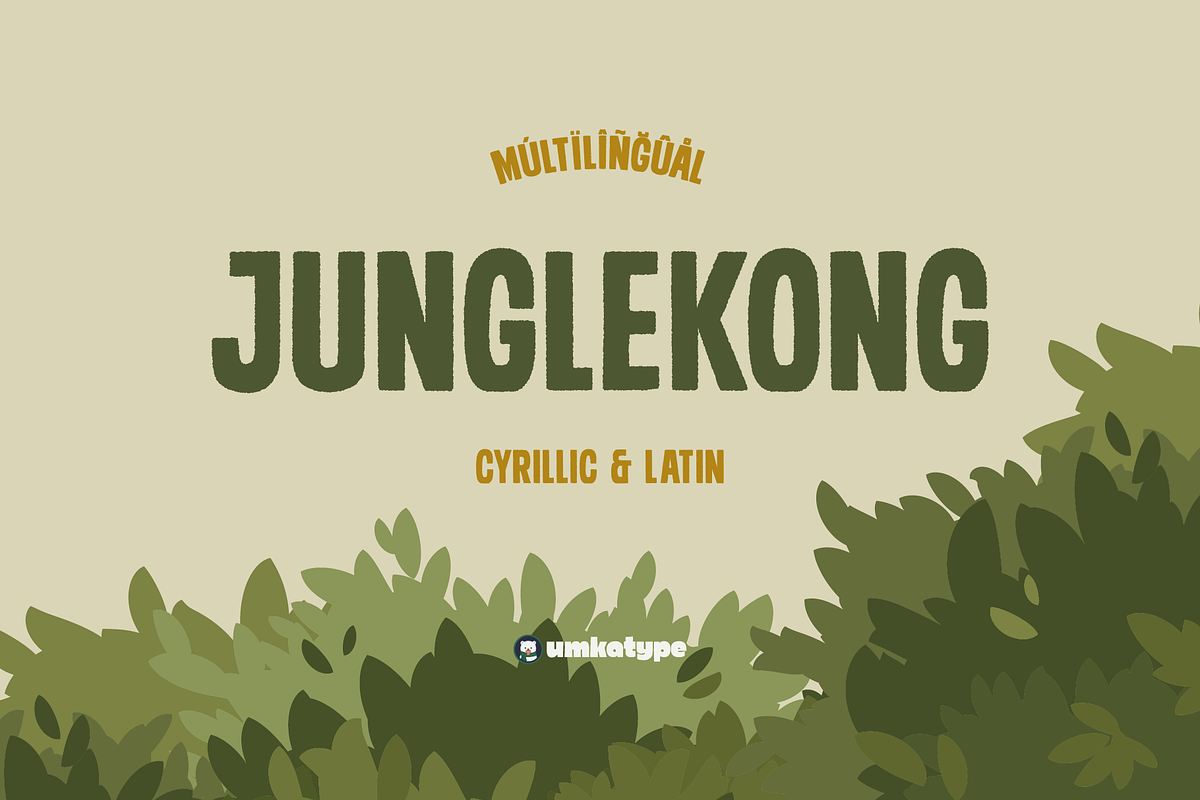 Junglekong Cute Display Font Free Download Free Download