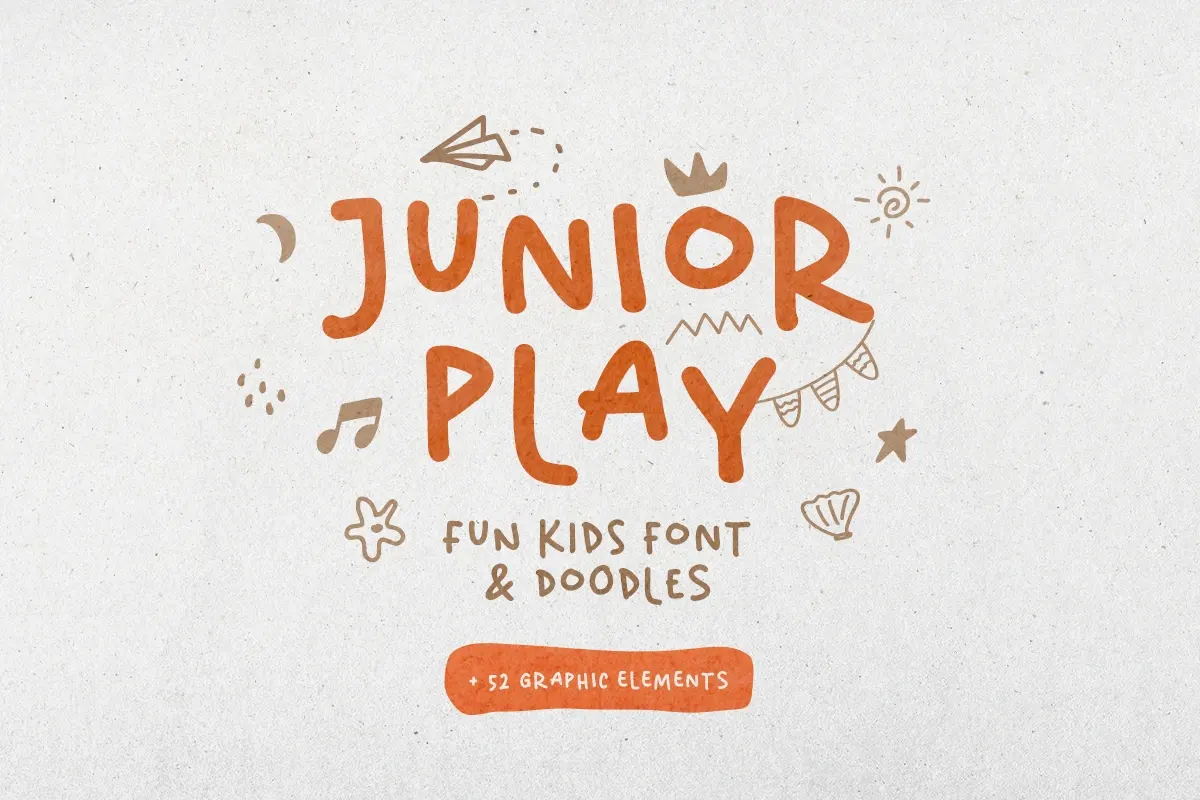 Junior Play - Fun Font + Doodle Free Download Free Download