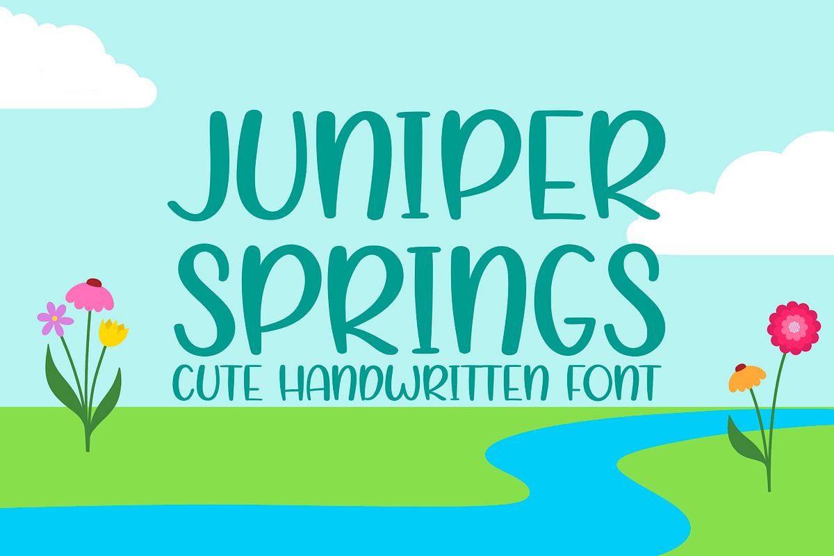 Juniper Springs CuteHandwritten Font Free Download Free Download