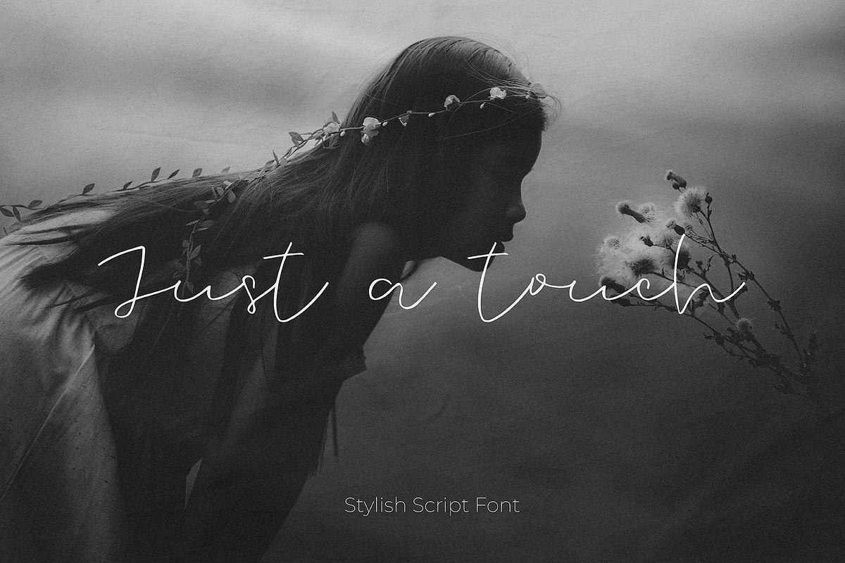 Just a touch || Stylish Script Font Free Download Free Download