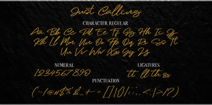 Just Calling Font