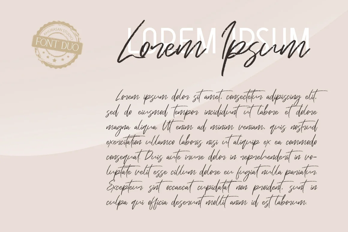 Just Kelly Justine Font Duo