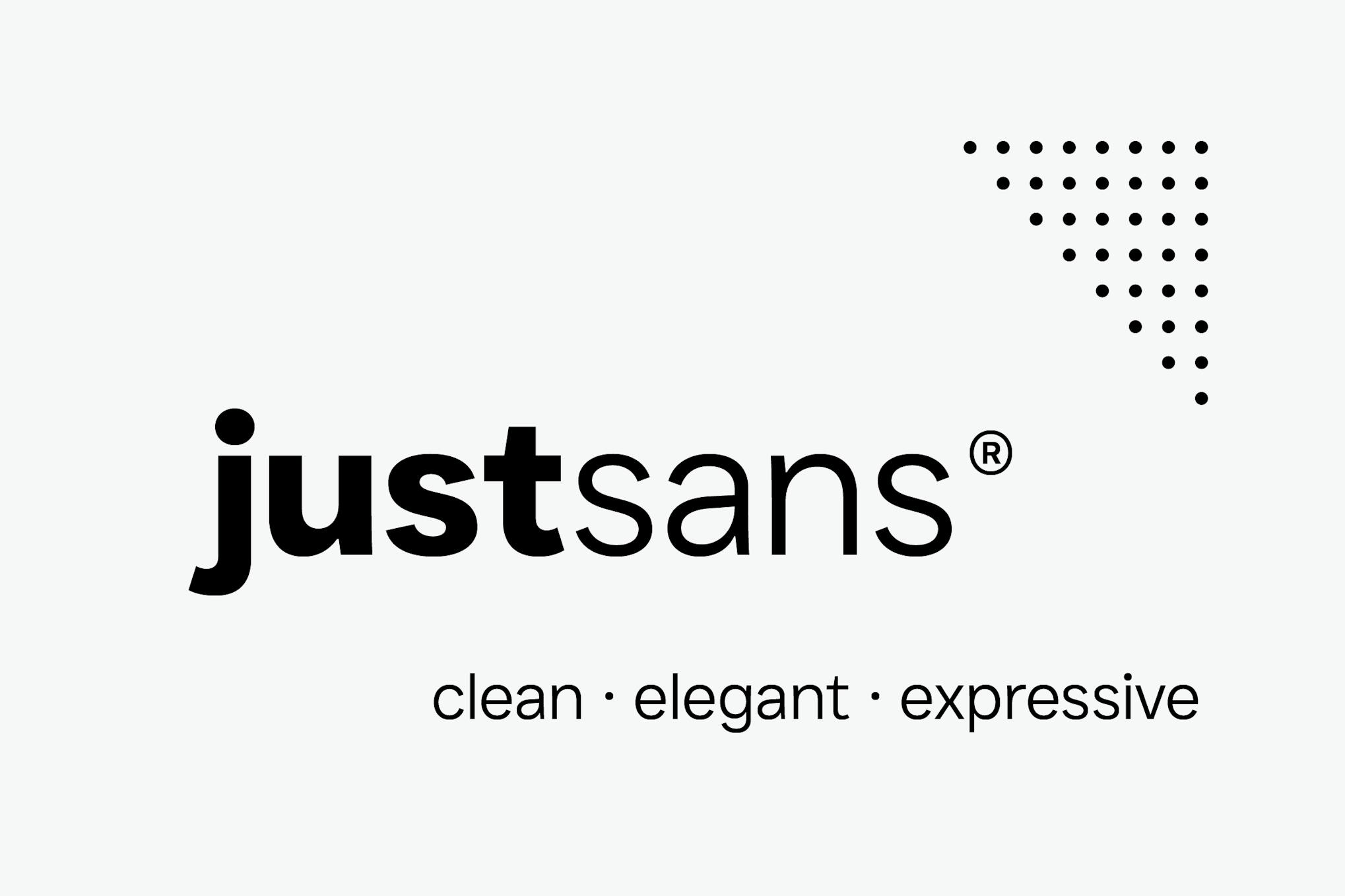 JUST Sans Clean Modern Minimal Geometric Typeface Free Download