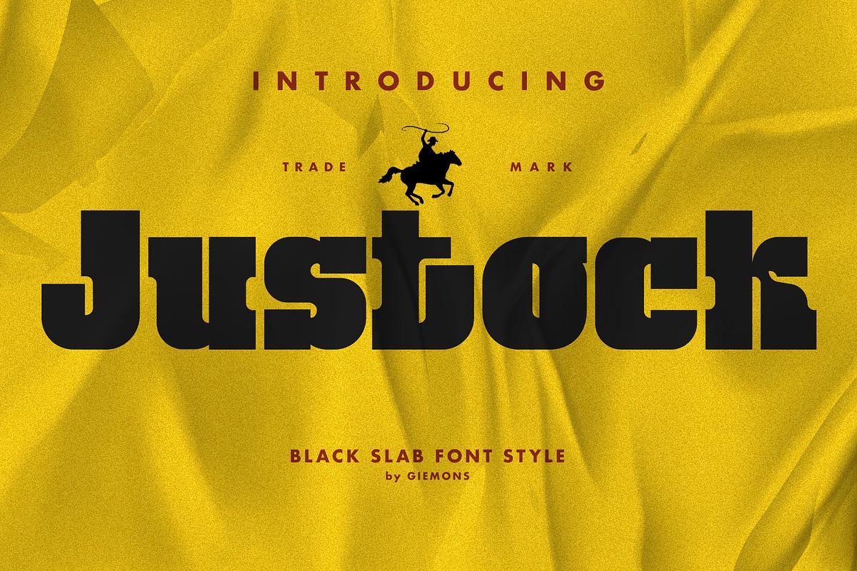 Justock Font - Black Slab Free Download Free Download