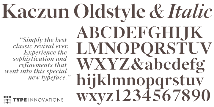 Kaczun Oldstyle Bold Free Download Free Download