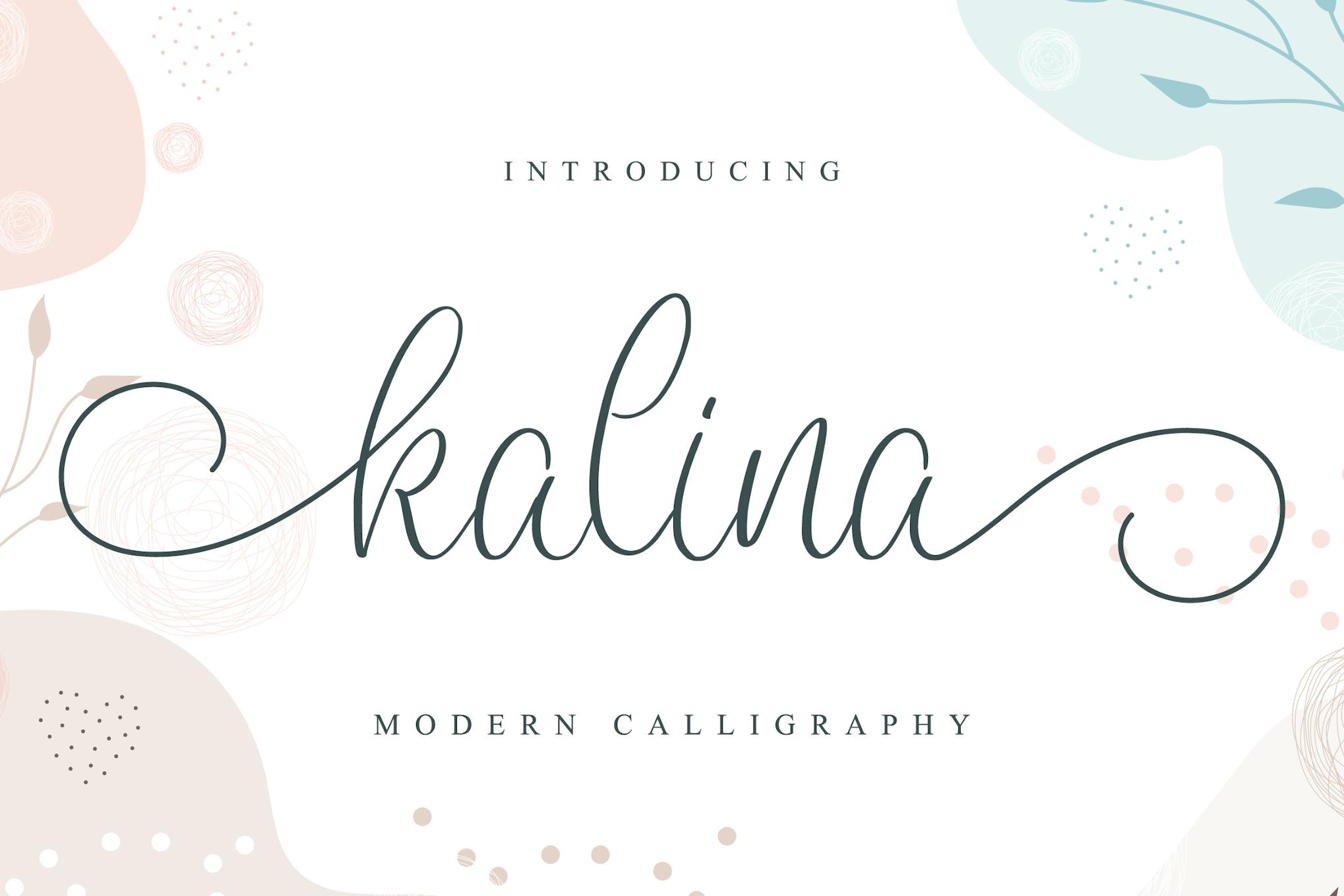 Kalina - Wedding Font Free Download