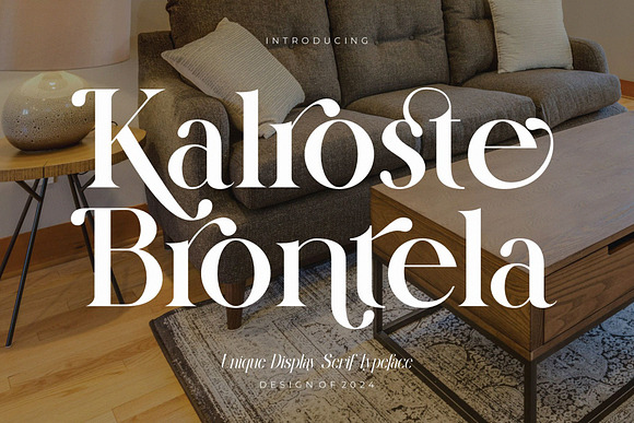 Kalroste Brontela Display Serif Font Free Download