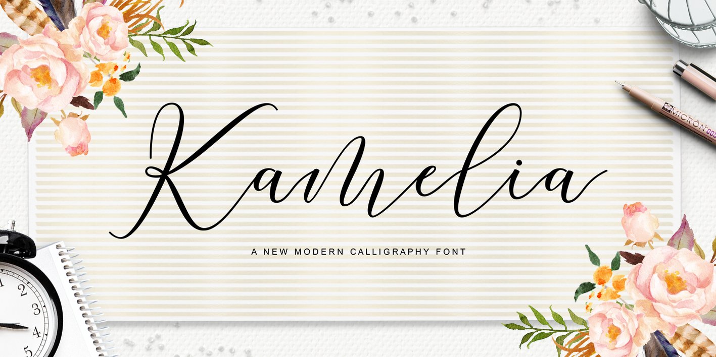 Kamelia Script Font Free Download