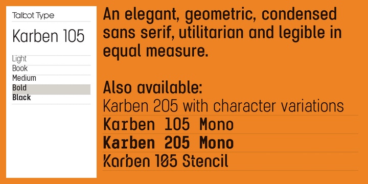 Karben 105 Font Free Download