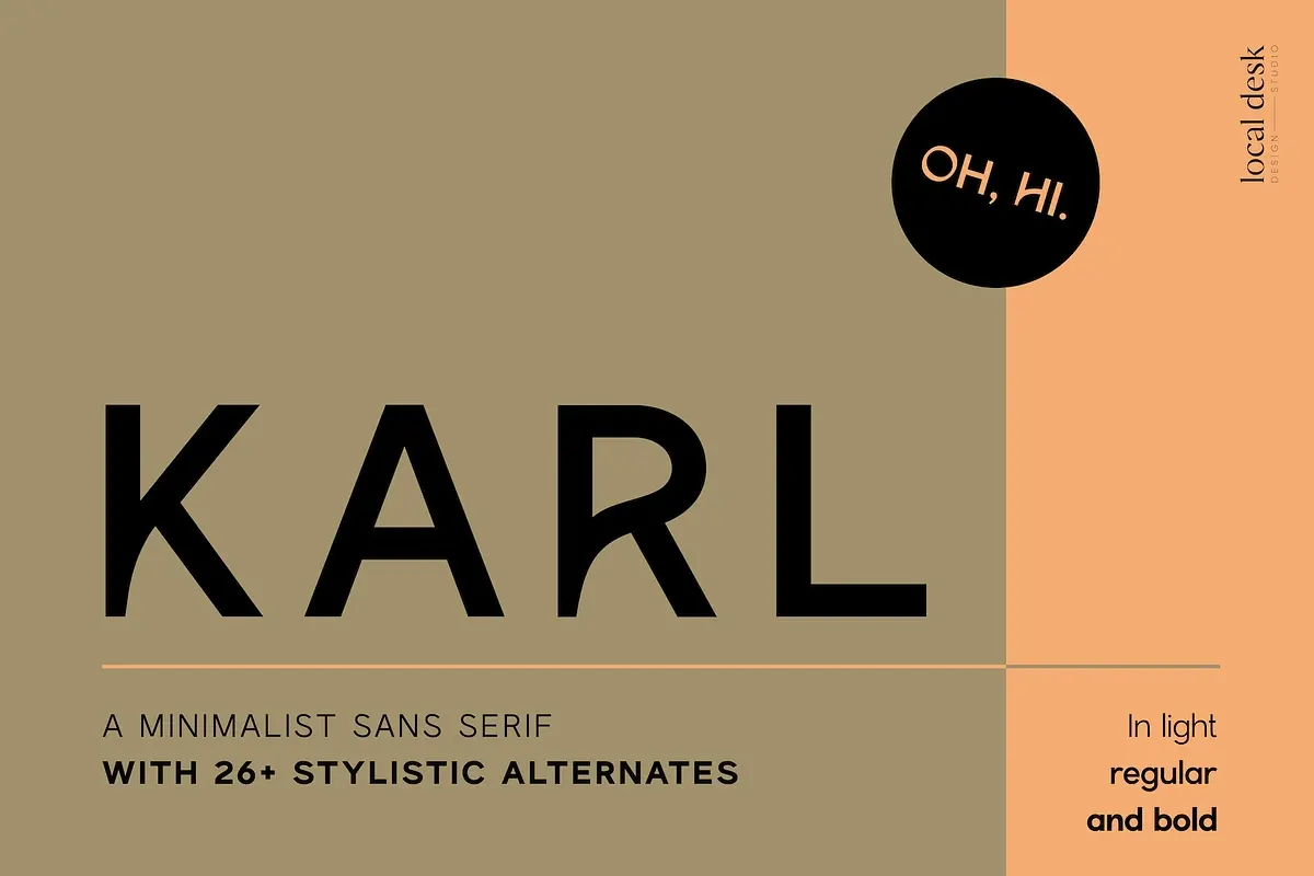 Karl – Cool Sans w Unique Alternates Free Download Free Download