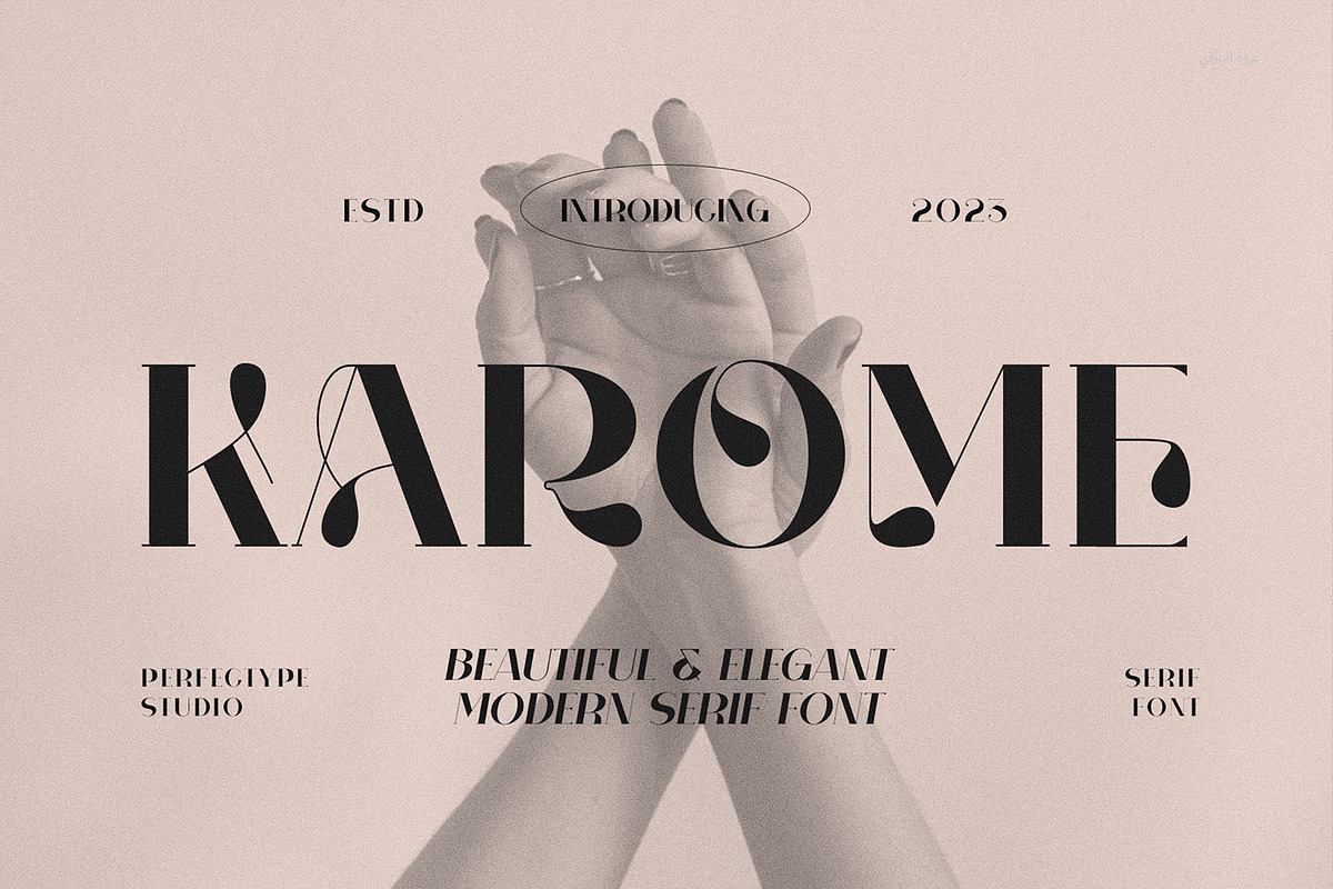 Karome Elegant & Unique Serif Font Free Download Free Download