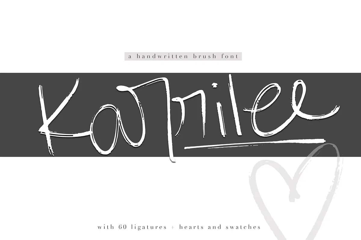 Karrilee - Handwritten Brush Font Free Download Free Download