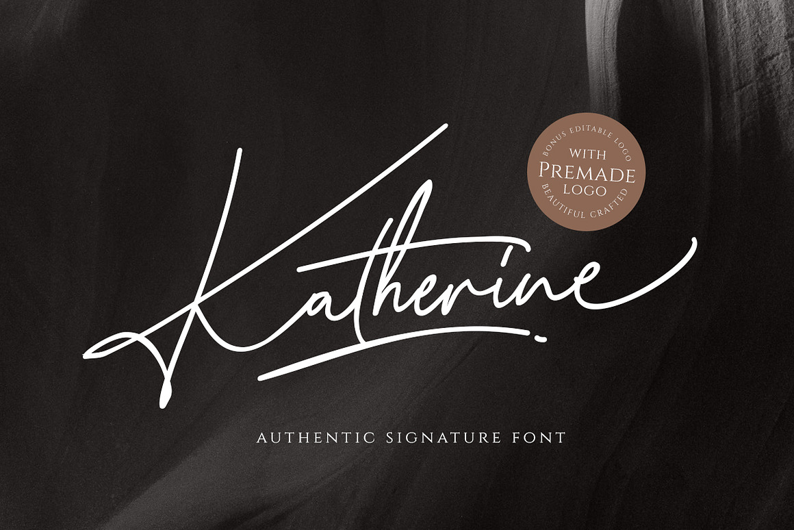 Katherine Script (+Premade Logo) Free Download