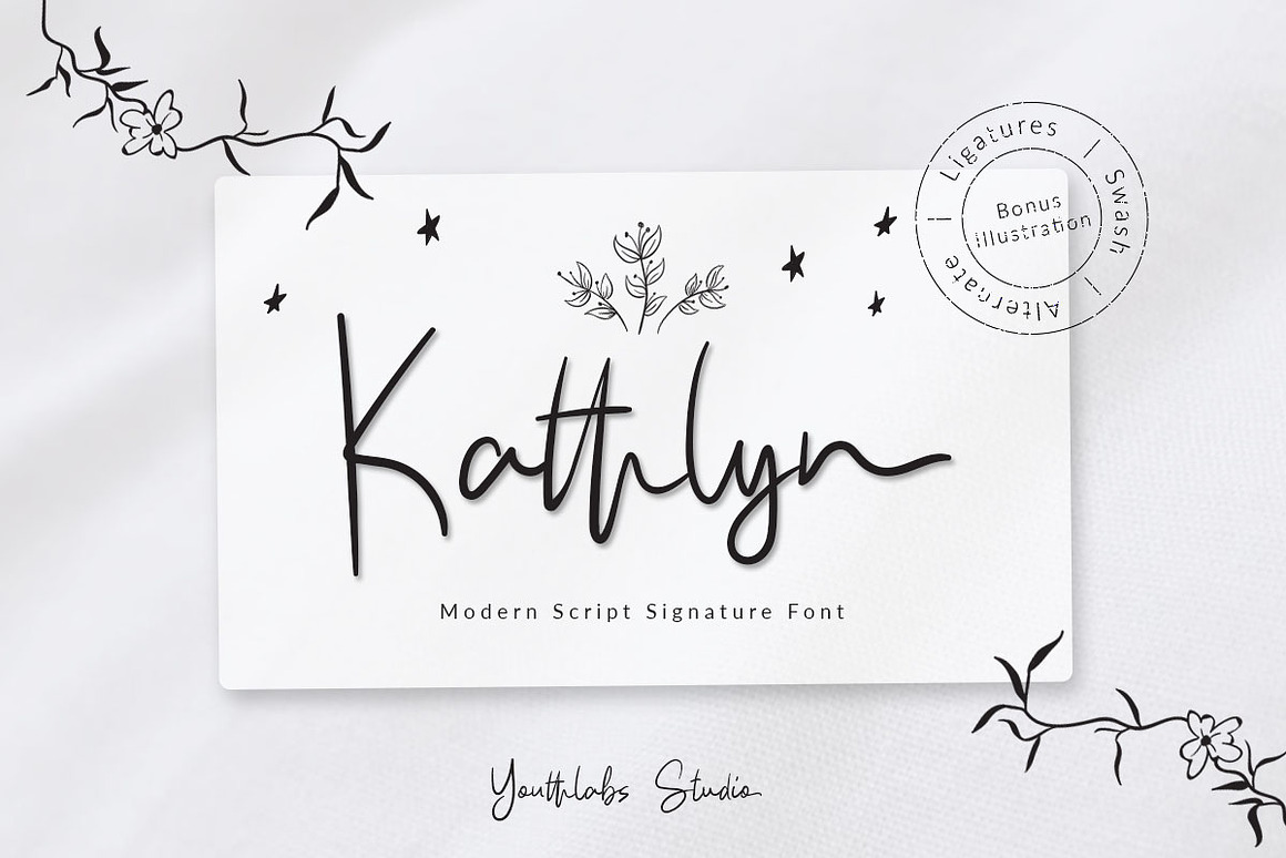 Kathlyn Signature Font Free Download