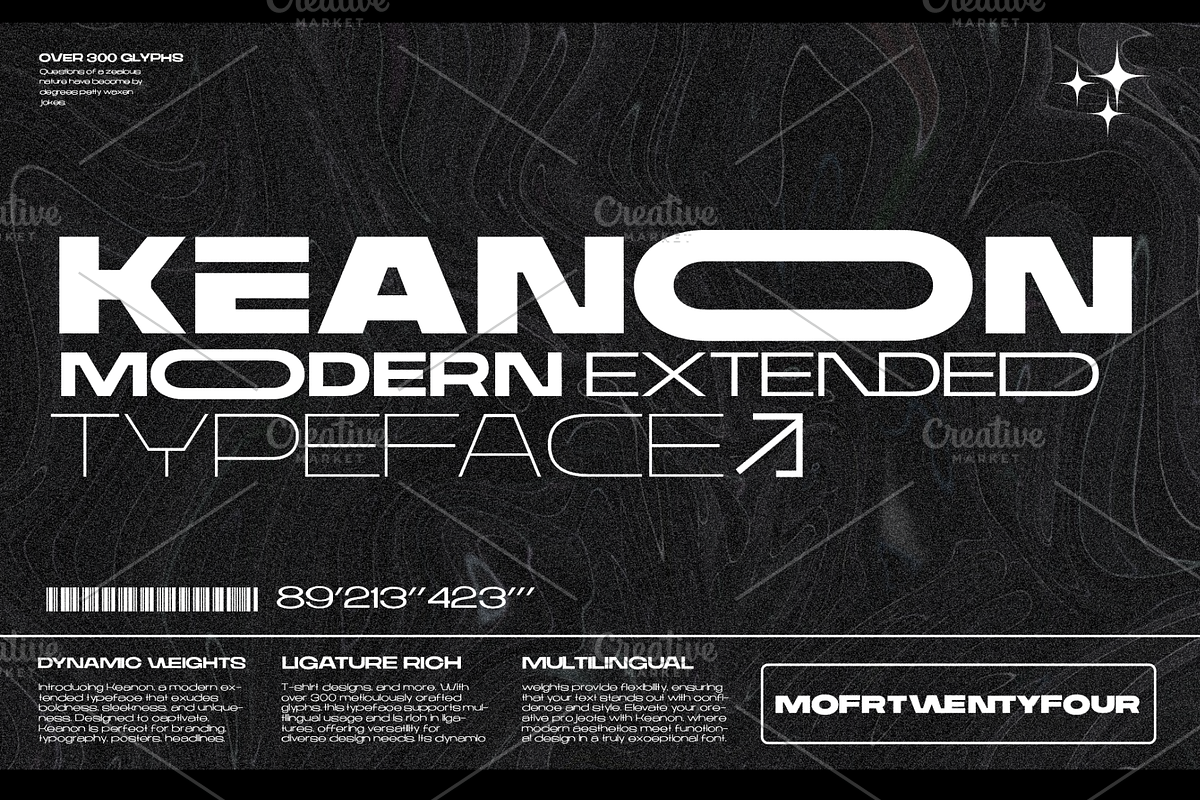 Keanon - Modern Extended Typeface Free Download Free Download