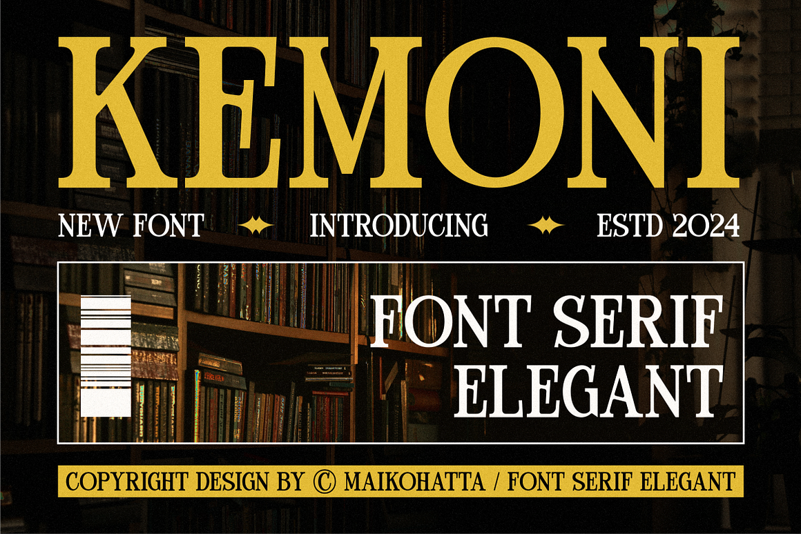 Kemoni - Font Serif Elegant Font Free Download