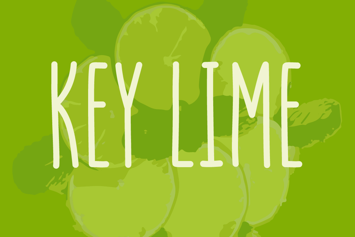 Key Lime - A fruity fresh drawn font Free Download Free Download