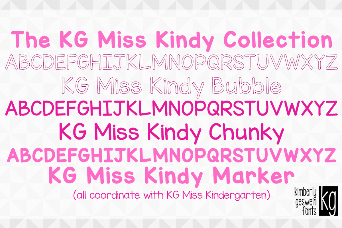 KG Miss Kindy Font Collection Free Download Free Download