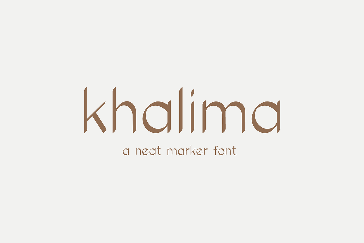 Khalima Neat Marker Font Free Download Free Download