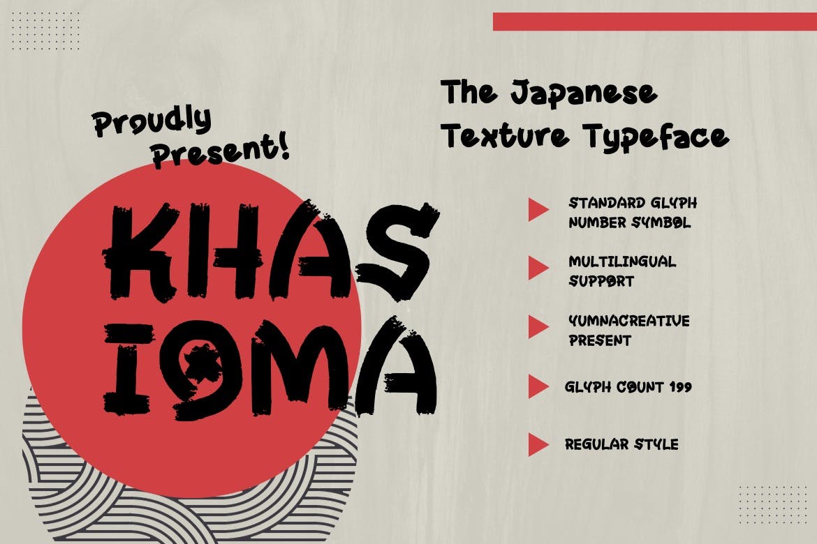 Khasioma - Japanese Texture Font Free Download