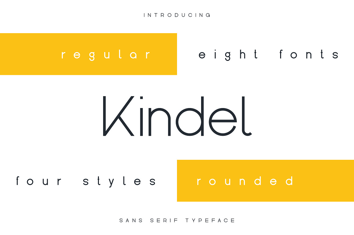 Kindel - Sans Serif Typeface Free Download