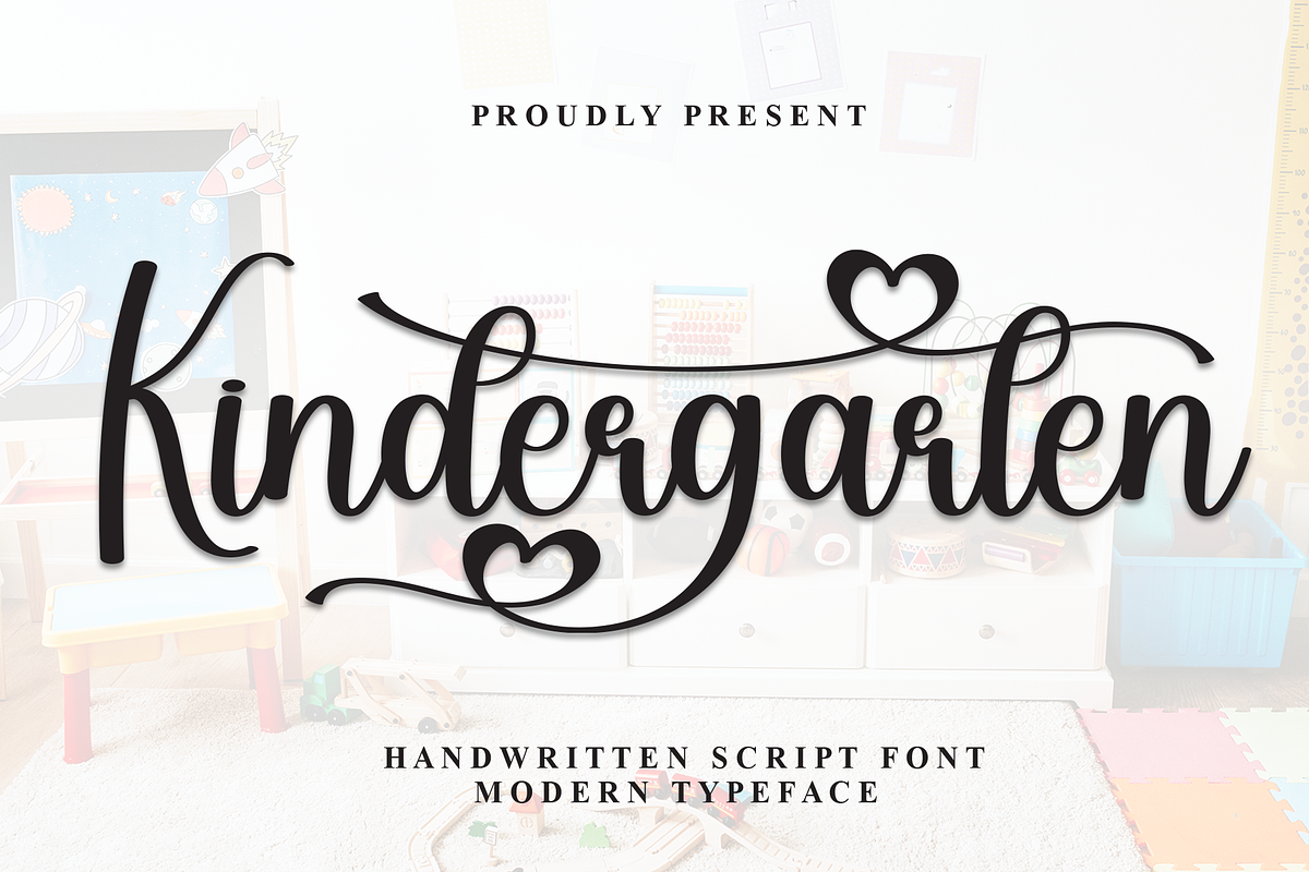 Kindergarten | Script Font Free Download Free Download