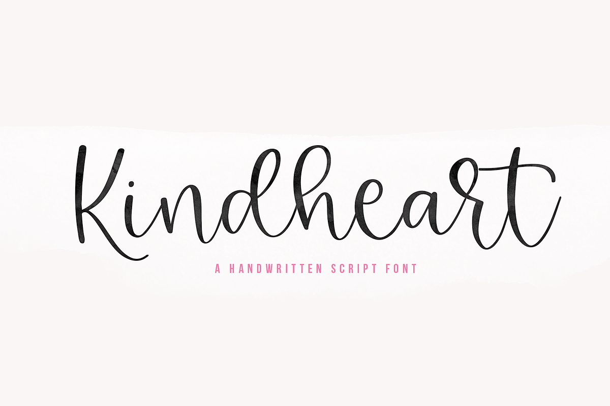 Kindheart | Handwritten Script Font Free Download Free Download