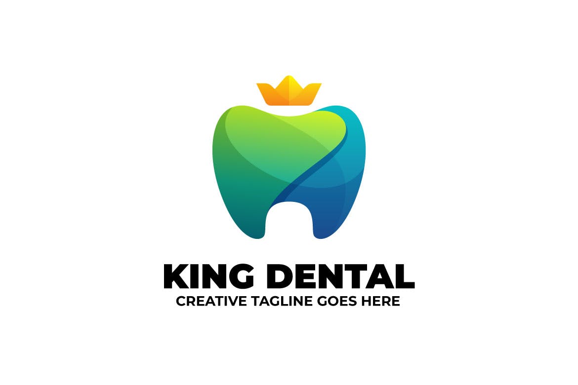 King Dental Dentist Clinic Business Logo Free Download