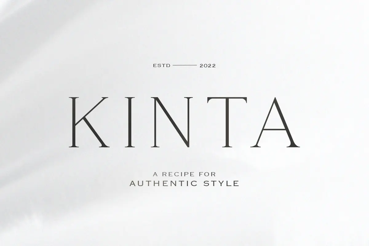 Kinta - Authentic Serif Free Download Free Download