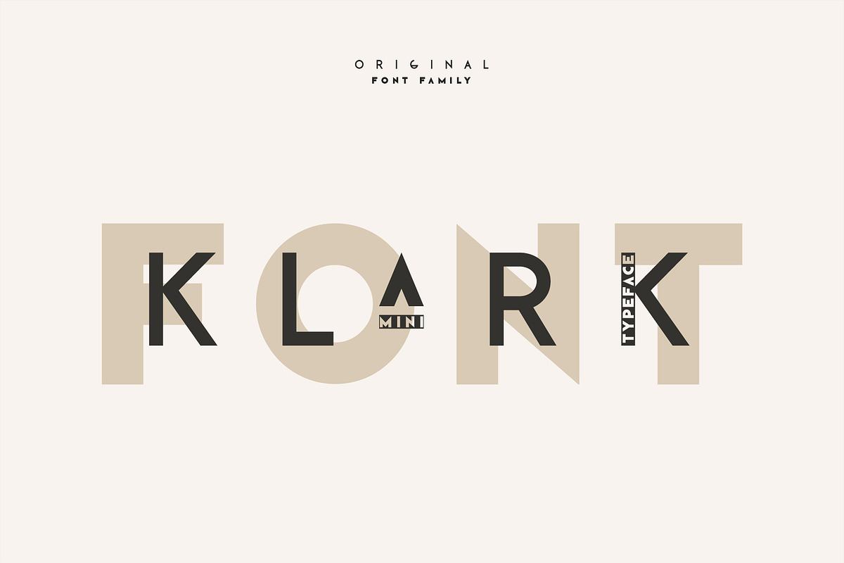 Klark. Sans serif font family. Free Download Free Download