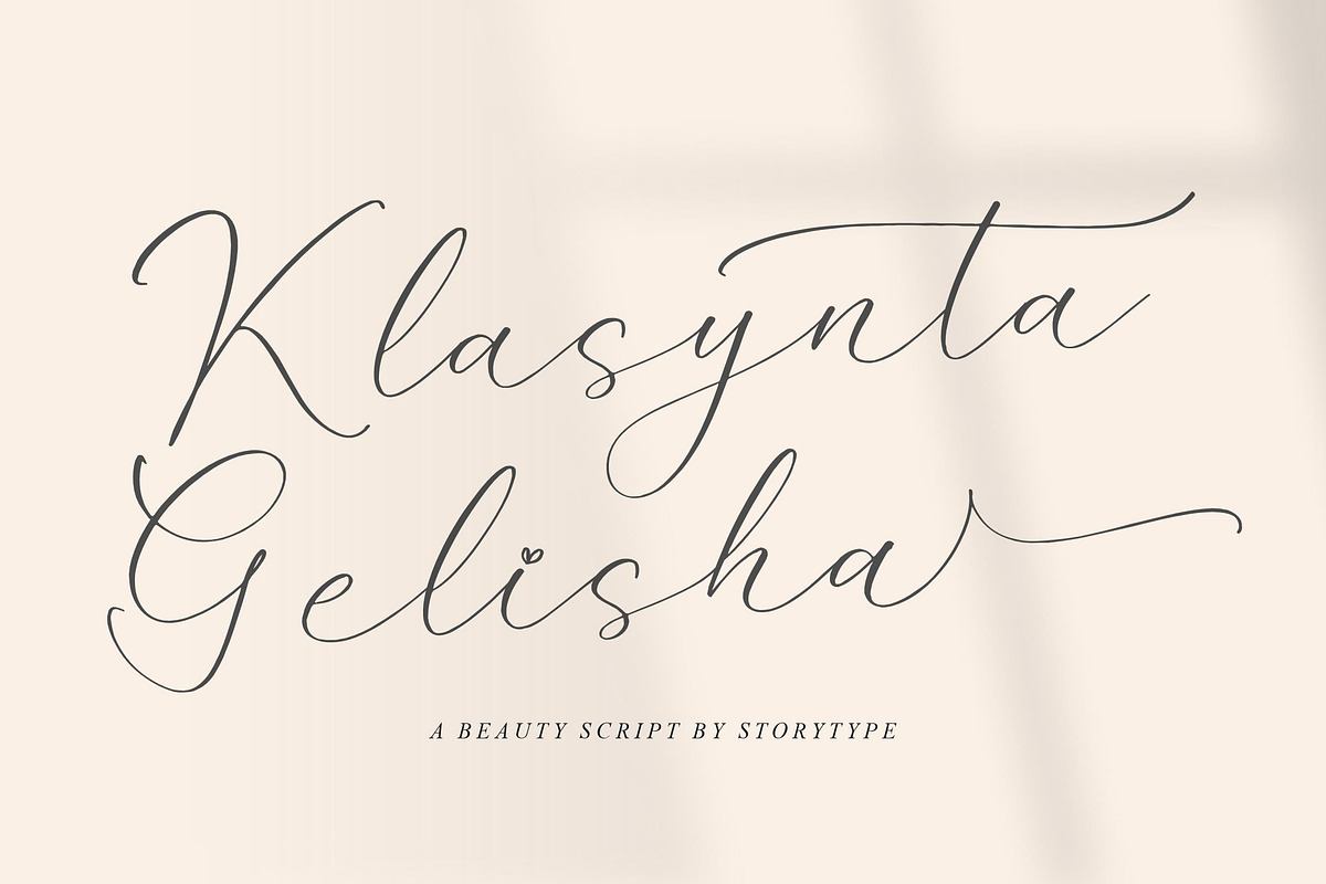 Klasynta Gelisha Beauty Script Font Free Download Free Download