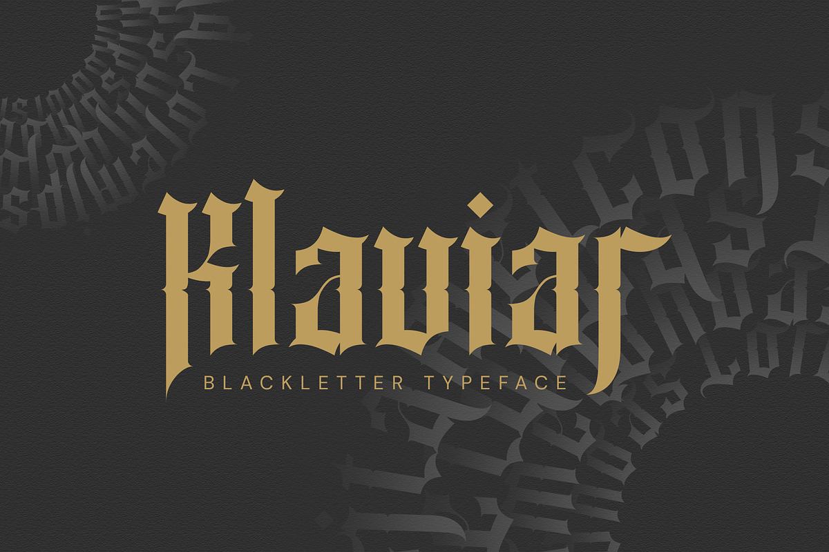 Klaviar Blackletter Font Free Download Free Download