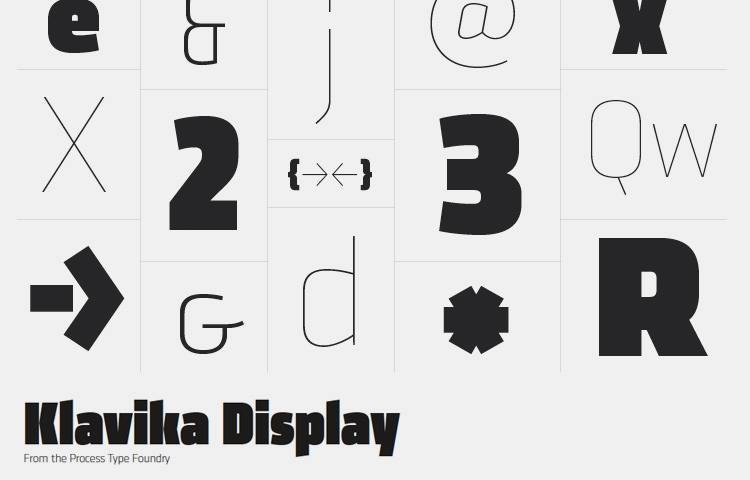 Klavika Display Font Free Download