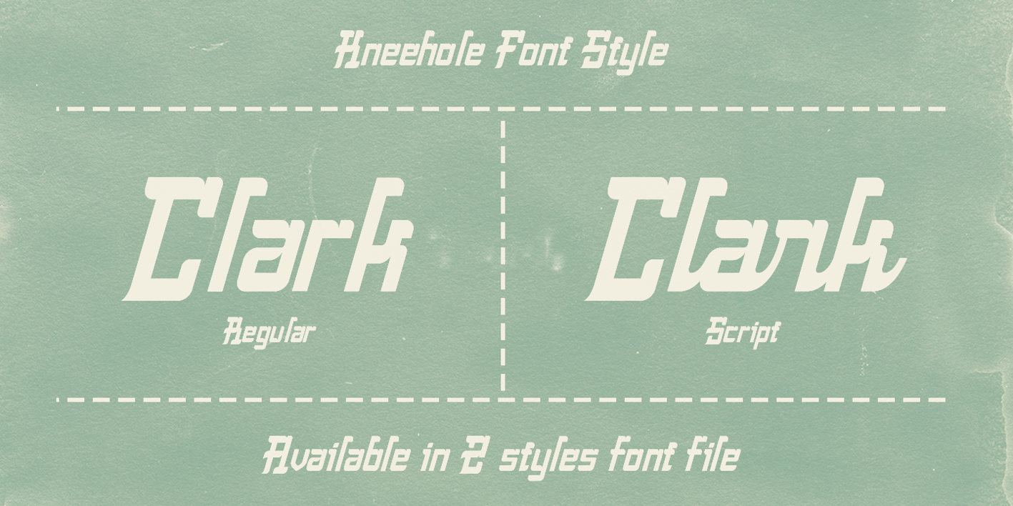 Kneehole Font Free Download