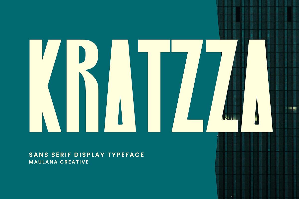 Kratzza Sans Serif Display Font Free Download Free Download