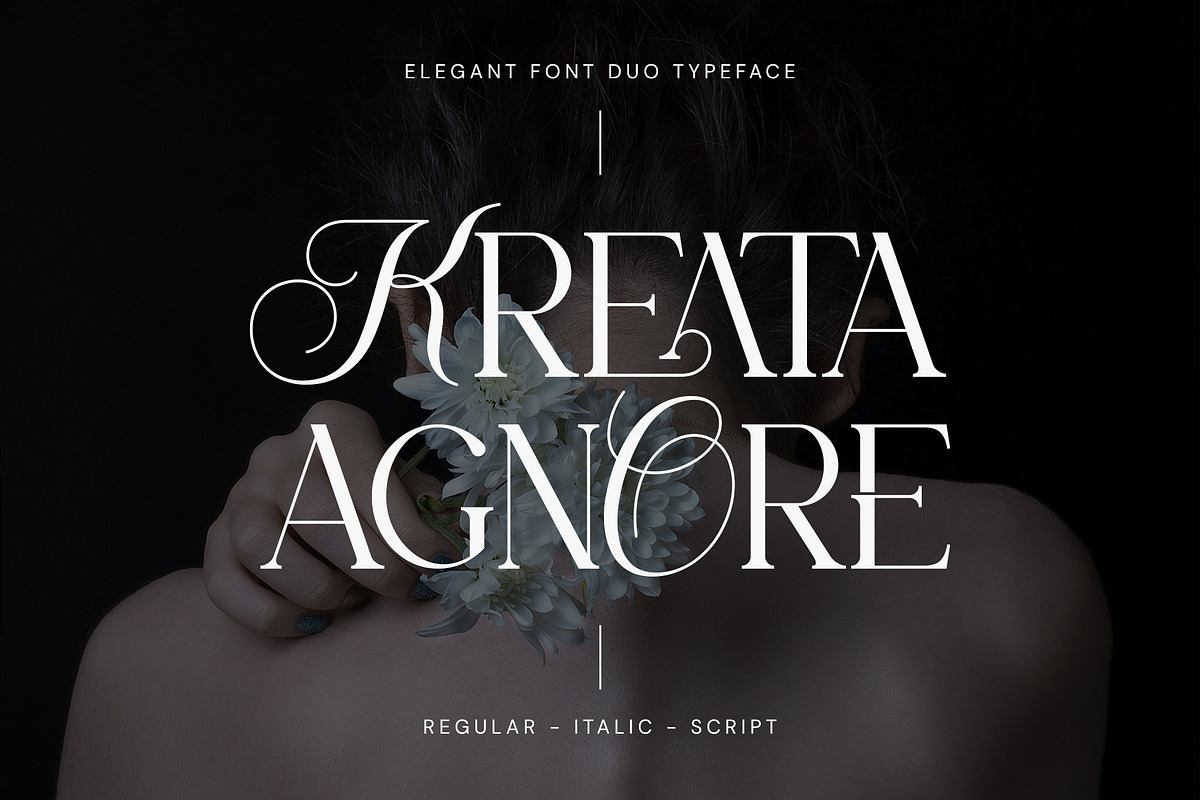 Kreata Agnore - Font Duo Free Download Free Download