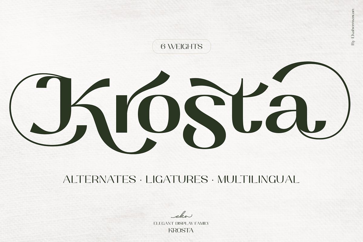 Krosta - Display Font Free Download Free Download