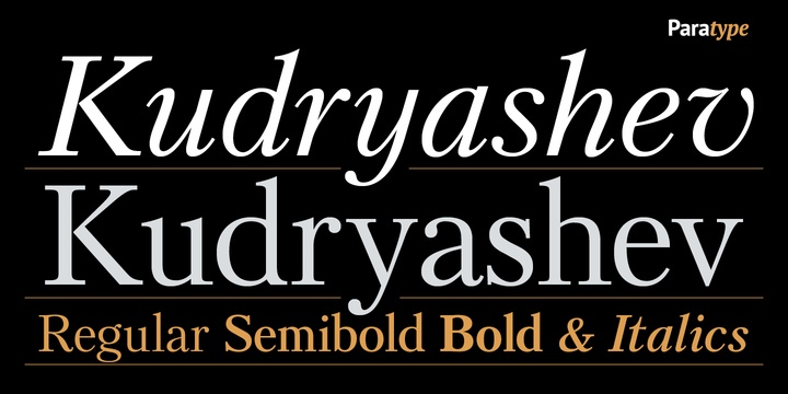 Kudryashev Font Free Download