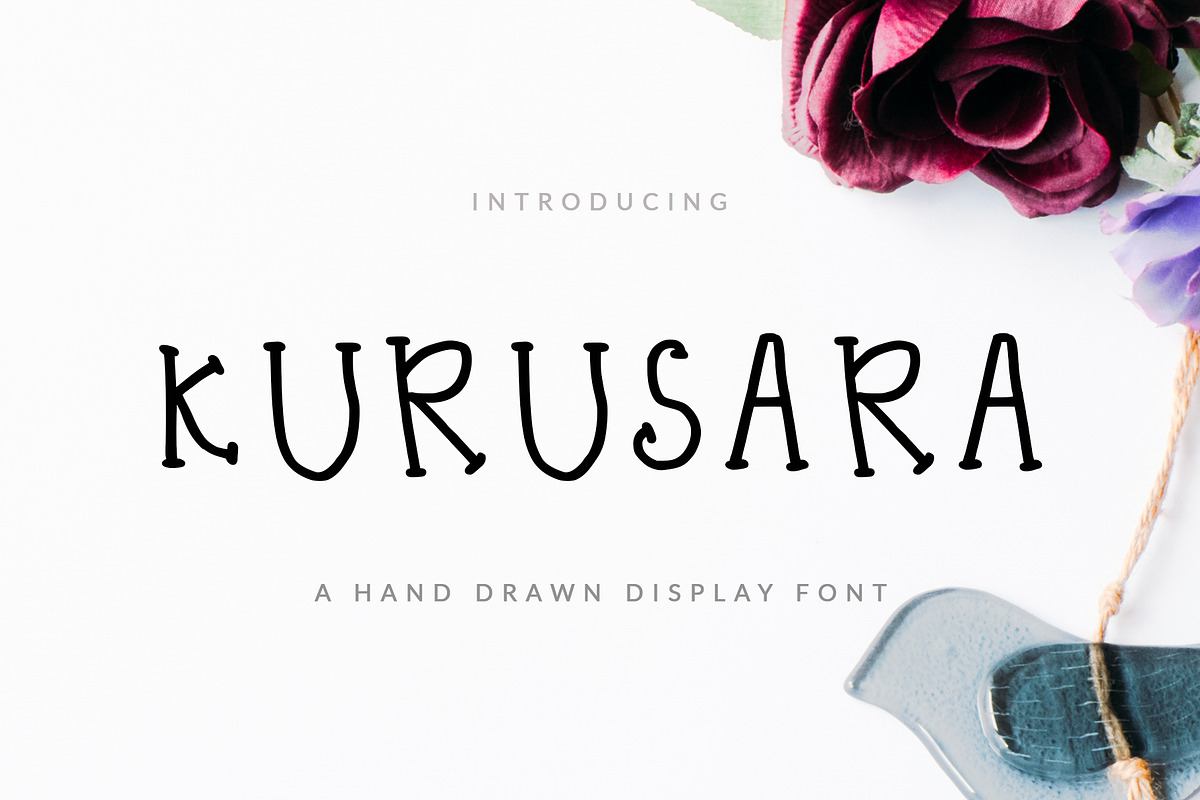 Kurussara Font Display & Childish Free Download Free Download