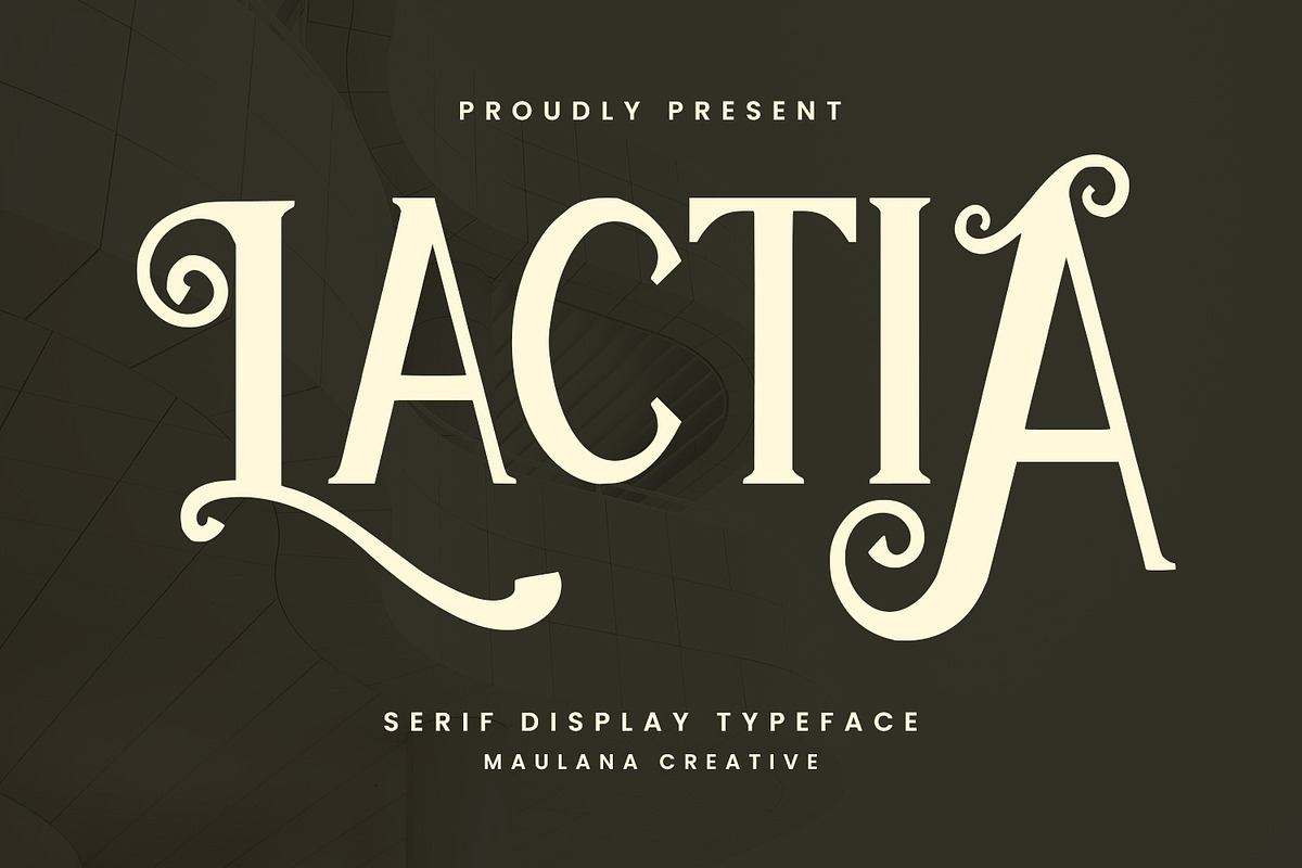 Lactia Serif Display Typeface Free Download Free Download