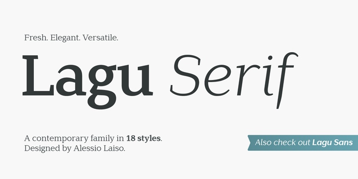 Lagu Serif Font Free Download