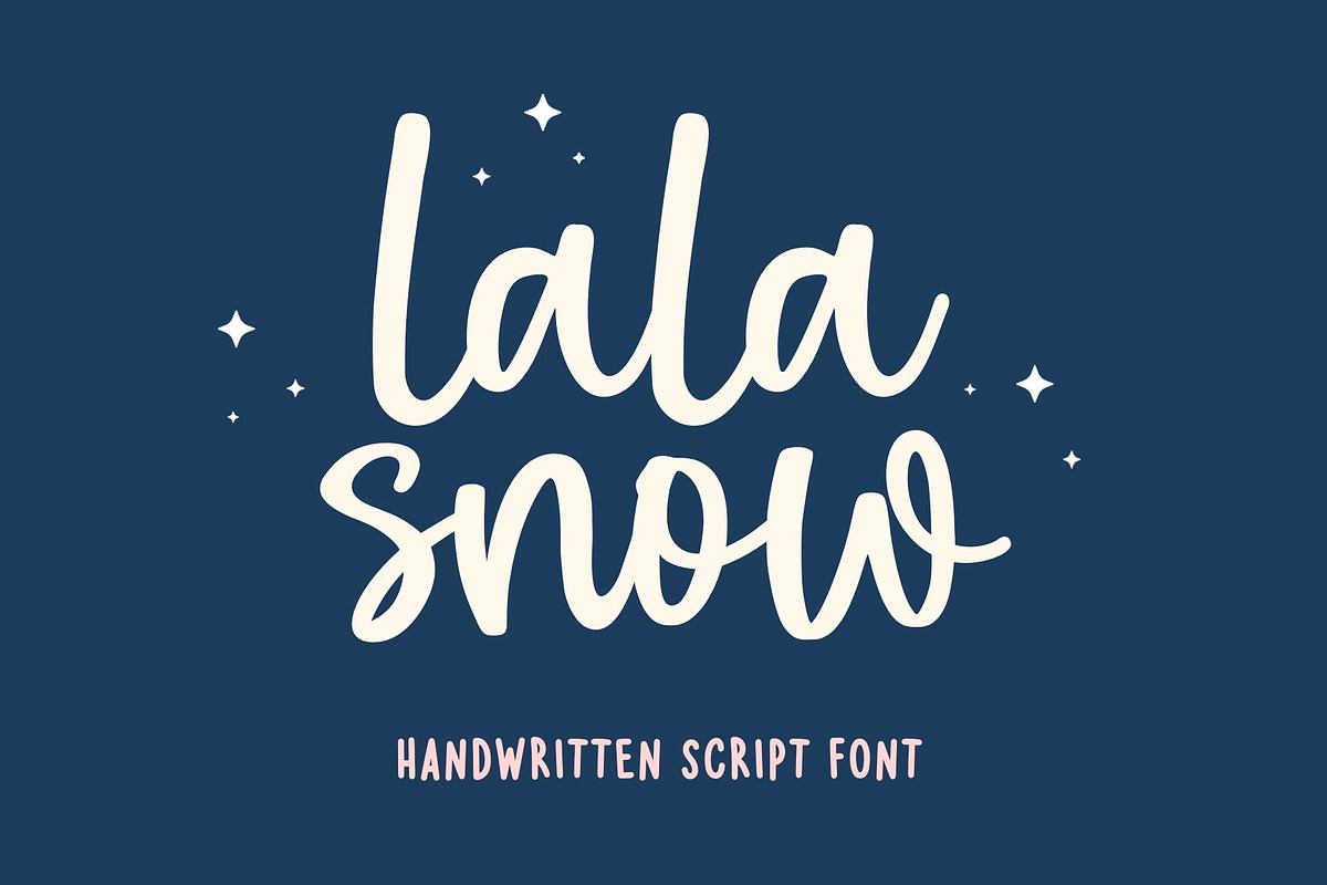 Lala Snow Font - Christmas Font Free Download Free Download