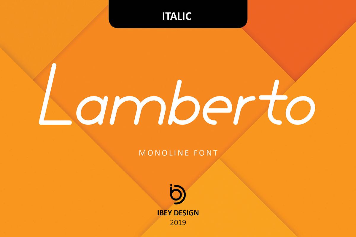 Lamberto Italic - Monoline Font Free Download Free Download