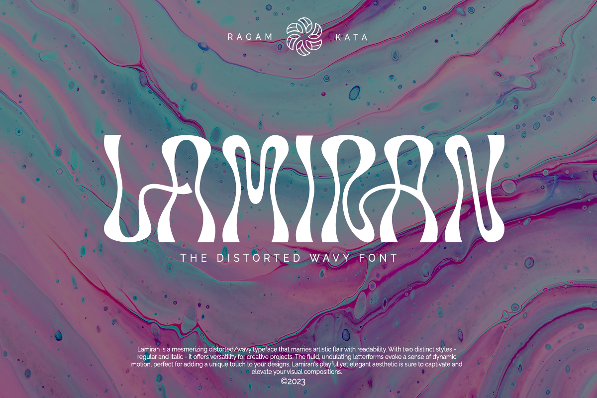 Lamiran - Distorted Wavy Font Free Download Free Download