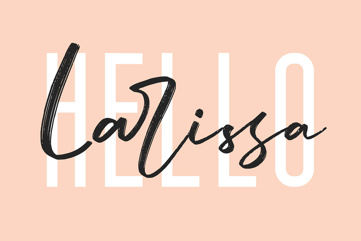 Larissa - Handwritten Font + Bonus Free Download