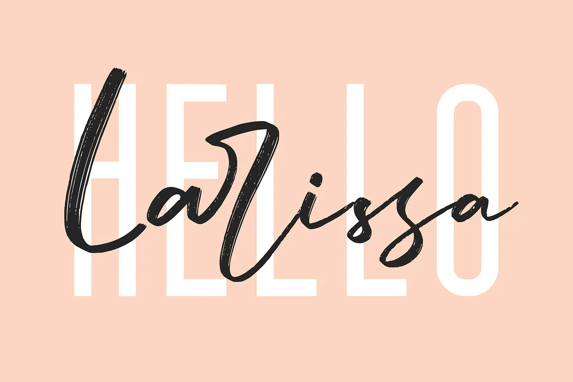 Larissa - Handwritten Font + Bonus
