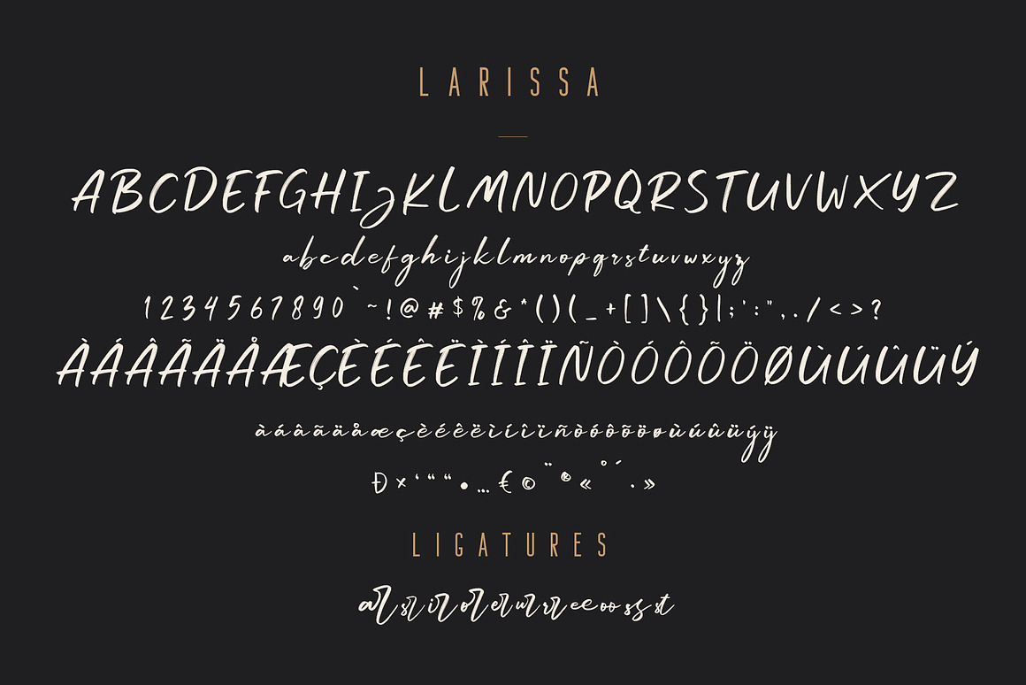 Larissa - Handwritten Font + Bonus Free Download